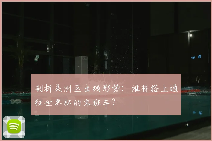 剖析美洲区出线形势：谁将搭上通往世界杯的末班车？